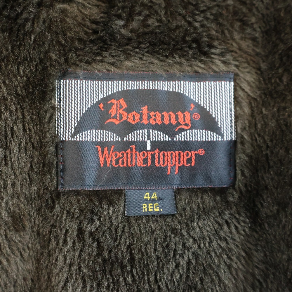 Botany Mens 44 Reg Weathertopper Trench Coat Brown Zip Out Faux Fur Lining USA - Picture 6 of 11